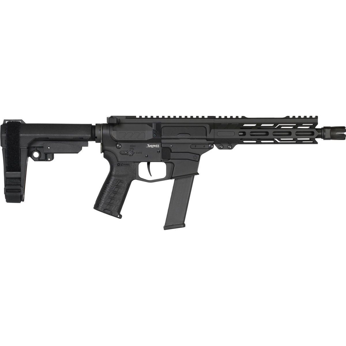 CMMG Banshee MKGs .40 S&W 8" AR Pistol, Black - 40A330FAB - Cmmg