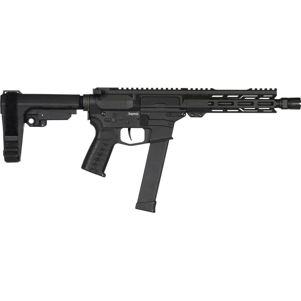 CMMG Banshee MKG .45 ACP 8" AR Pistol, Black - 45AF30FAB - Cmmg