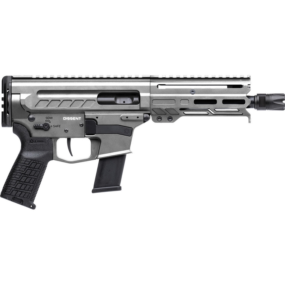 CMMG Dissent MKG .45 ACP 6.50" AR Pistol, Tungsten Gray - 45A4C0FTNG - Cmmg