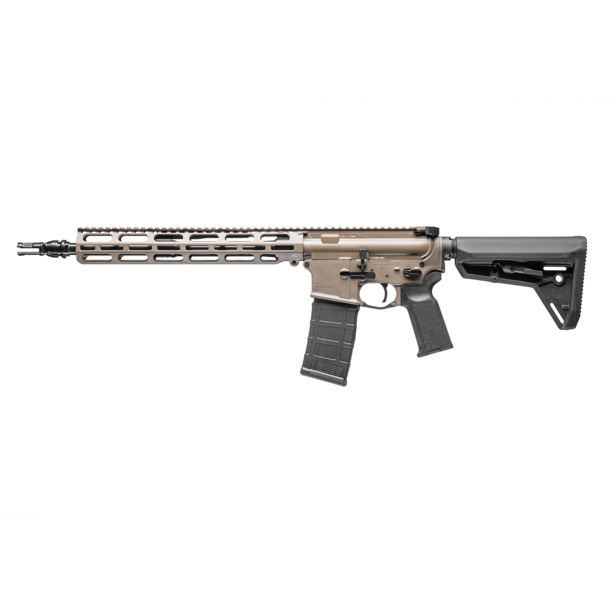 VKTR Industries VK-1PW 5.56x45mm 13.70" Rifle, Flat Dark Earth - High-Performance AR Rifle, with Precision Engineering - V-3110-0916-605 - Vktr Industries