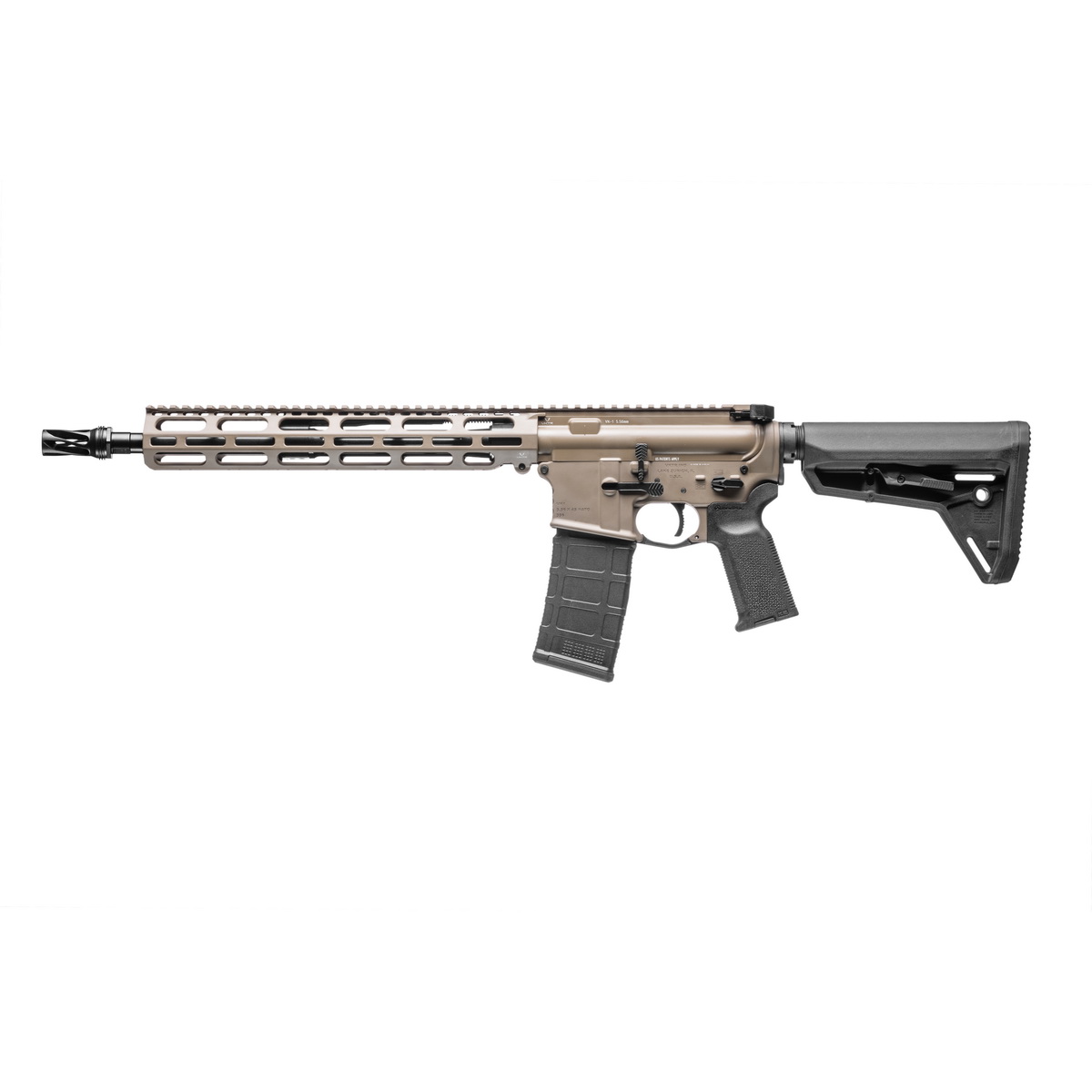 VKTR Industries VK-1PW 5.56x45mm 13.70" Rifle, Flat Dark Earth - High-Performance AR Rifle, with Precision - V-3110-0916-621 - Vktr Industries