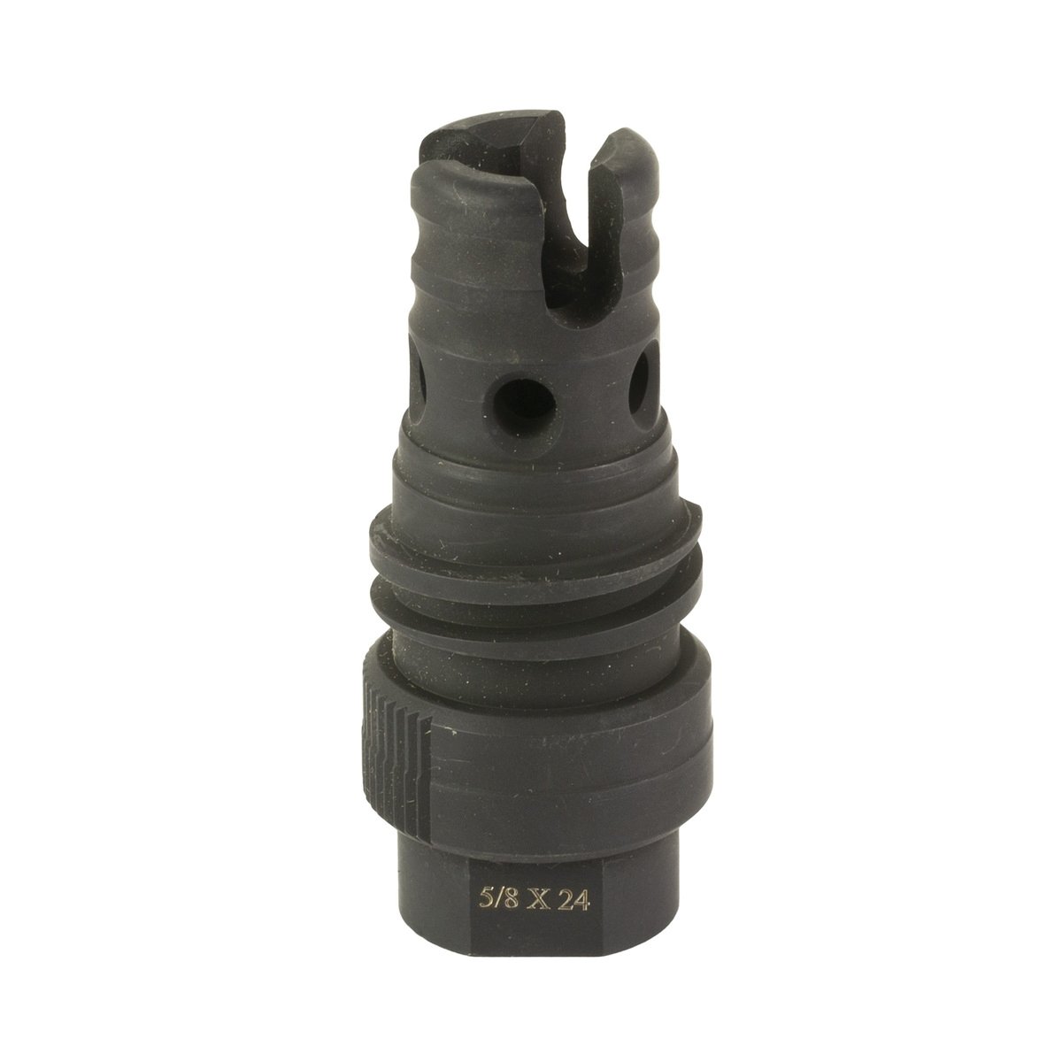 Sylvan Arms Muzzle Device 5/8-24, Black - High-Quality Muzzle Device for Enhanced Accuracy and Recoil Management - SA30QDL - Sylvan Arms