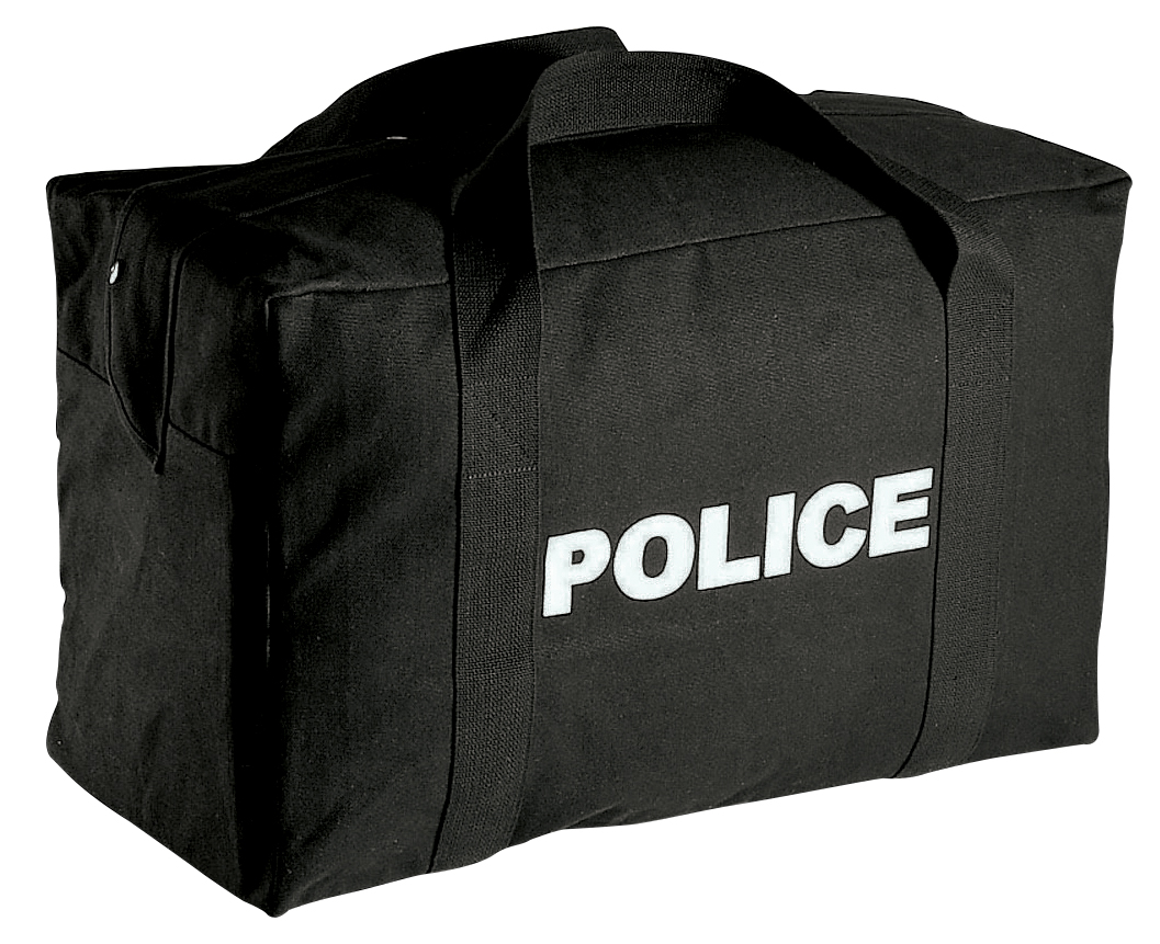 Rothco Rothco Large Canvas Police Gear Bag - Black