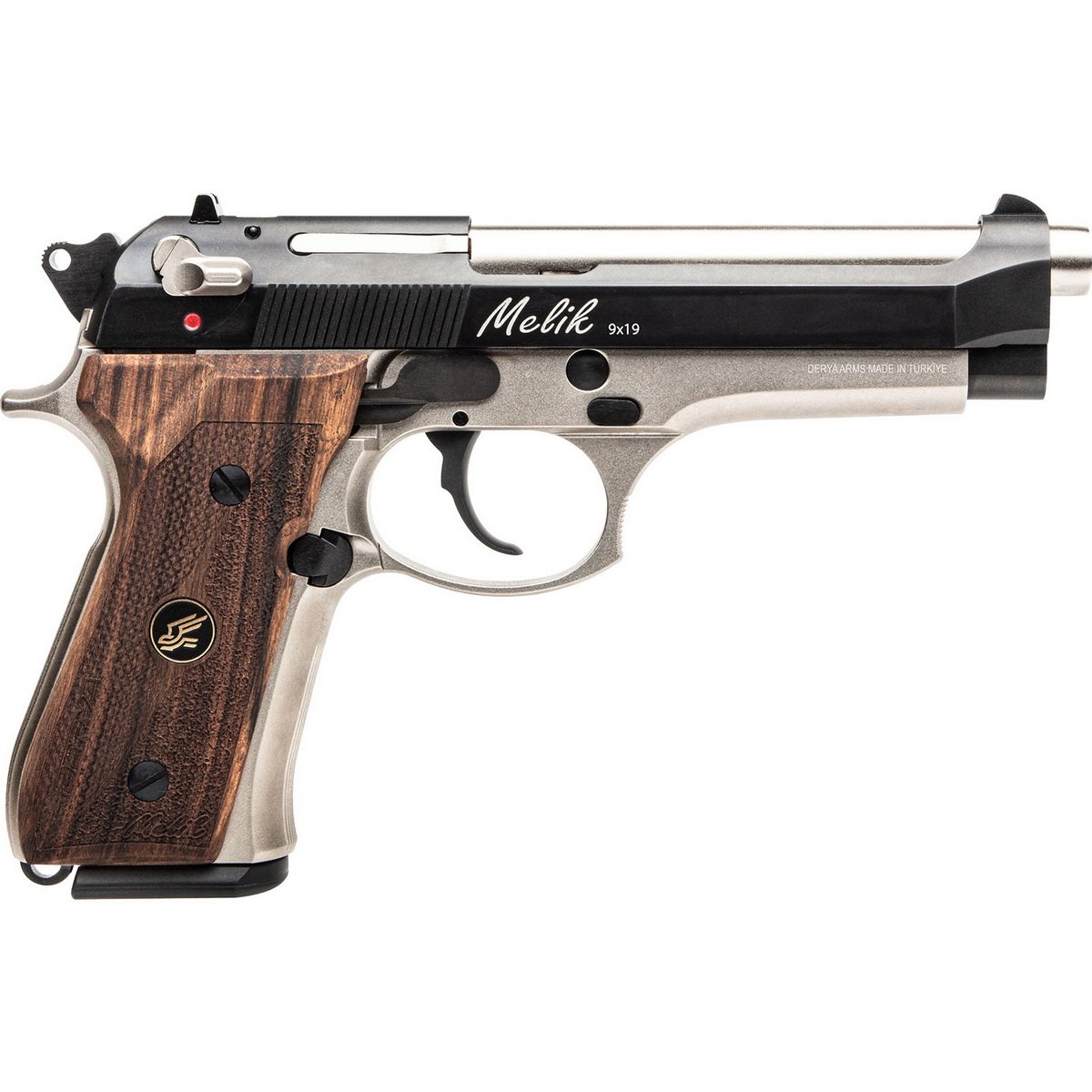 Rock Island Melik 9mm 4.90" High-Capacity Pistol 17rds, Silver - Premium Performance - MK9 - Rock Island