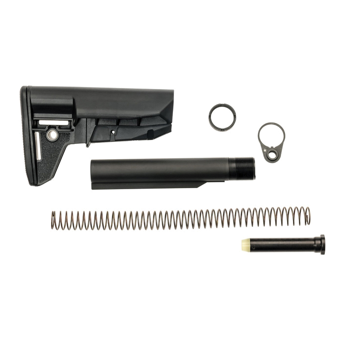 BCM Mod 2 Stock Kit Black - BCM Mod 2 Stock Kit for Superior Tactical Functionality and Robust Performance - GFSK-MOD2-RMS-BLK - Bcm