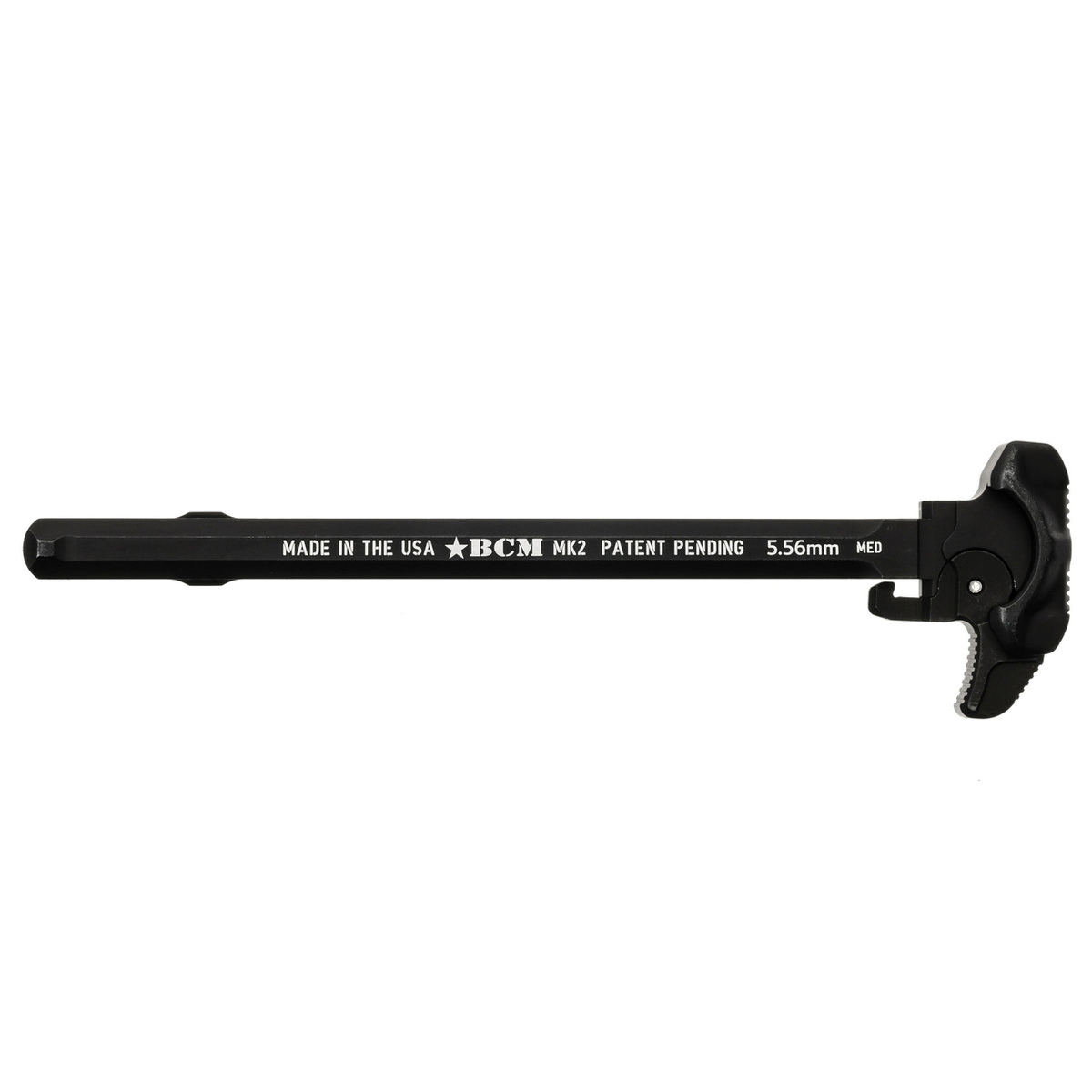 BCM Asymmetric MK2 Medium Latch Charging Handle, Black - Enhanced Functionality and Control - GFH-MK2-MED - Bcm