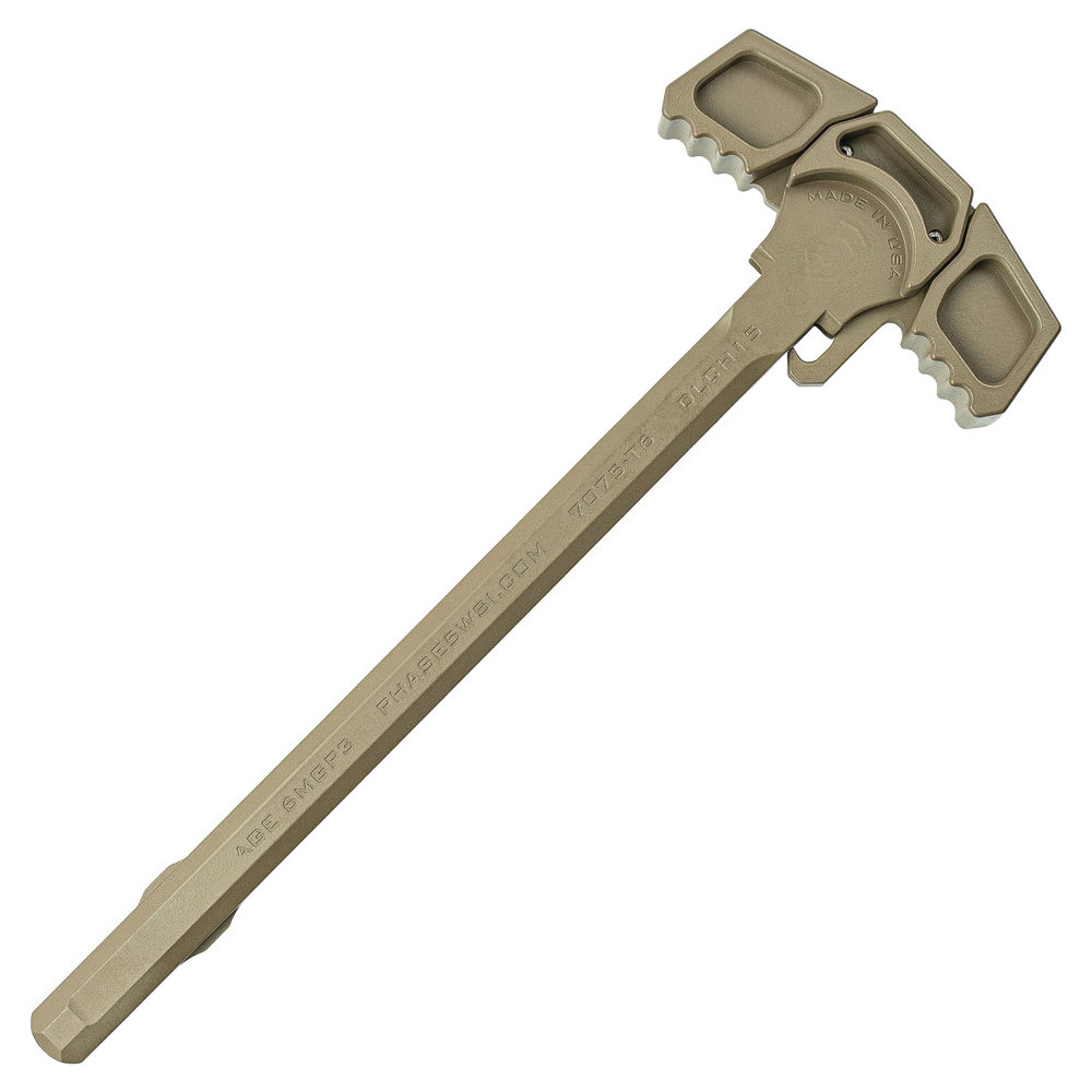 Phase 5 Dual Latch Charging Handle, Flat Dark Earth - High-Performance Charging Handle in FDE - DLCH15-FDE - Phase 5