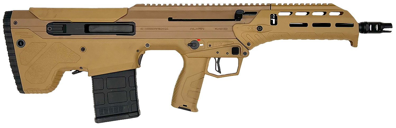 Desert Tech WLVRN .223 Remington/5.56x45mm Semi-Auto Rifle, Flat Dark Earth - WLV-RF-B1630-F - Desert Tech