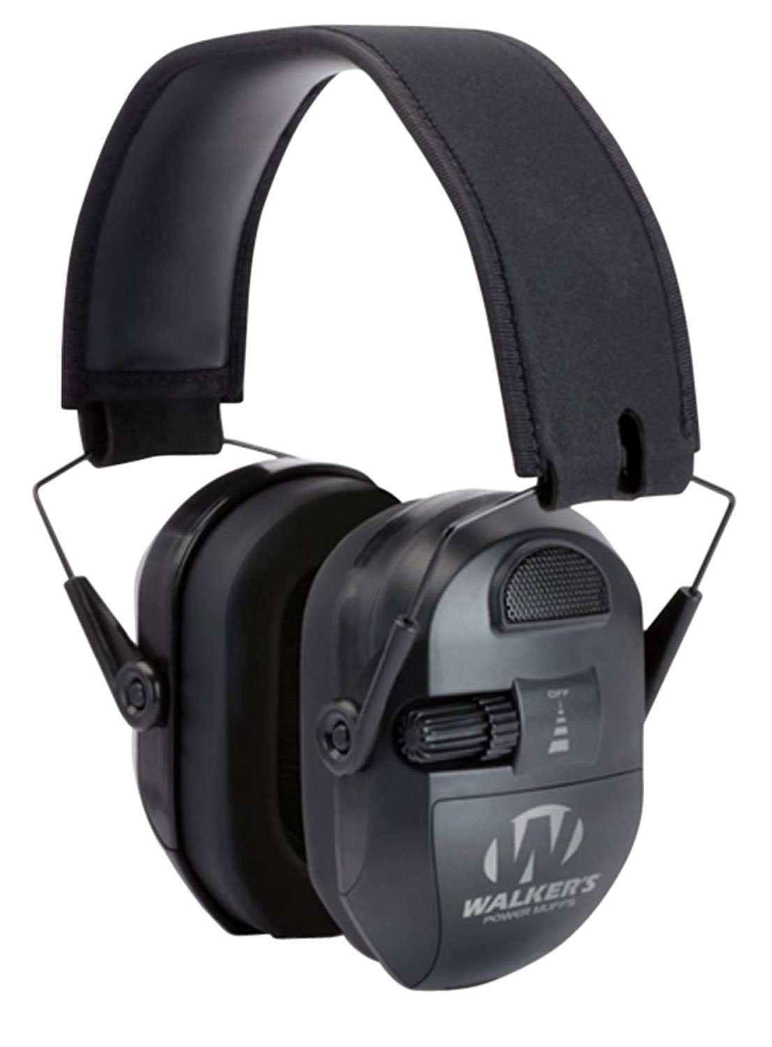 Walkers Game Ear 26 dB Ultimate Over the Head Power Muff, Black - GWPXPMB - Walkers Game Ear