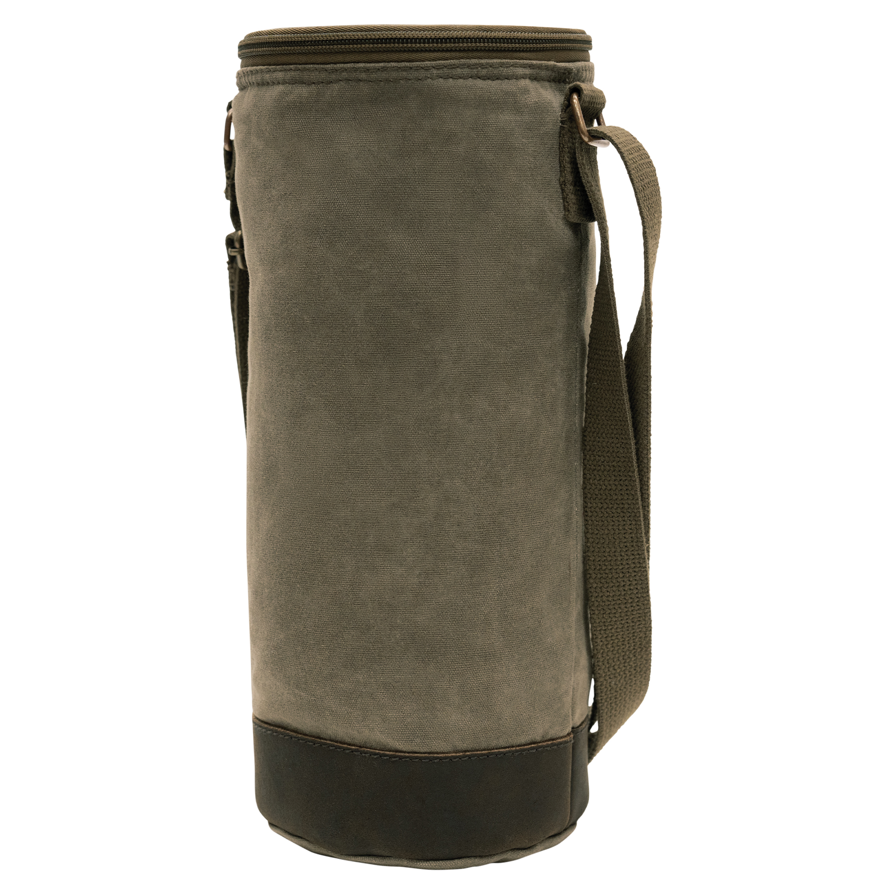Rothco Rothco Waxed Canvas Wine Carrier Tote Bag - Olive Drab