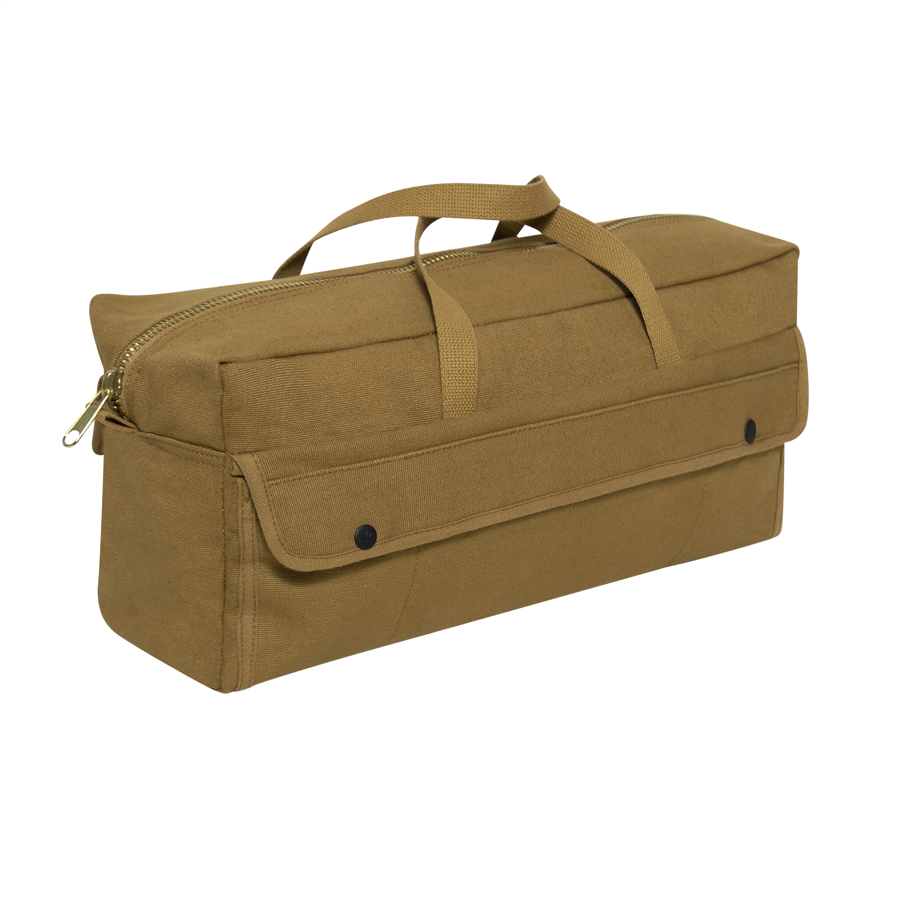 Rothco Rothco Canvas Jumbo Tool Bag With Brass Zipper - Coyote Brown