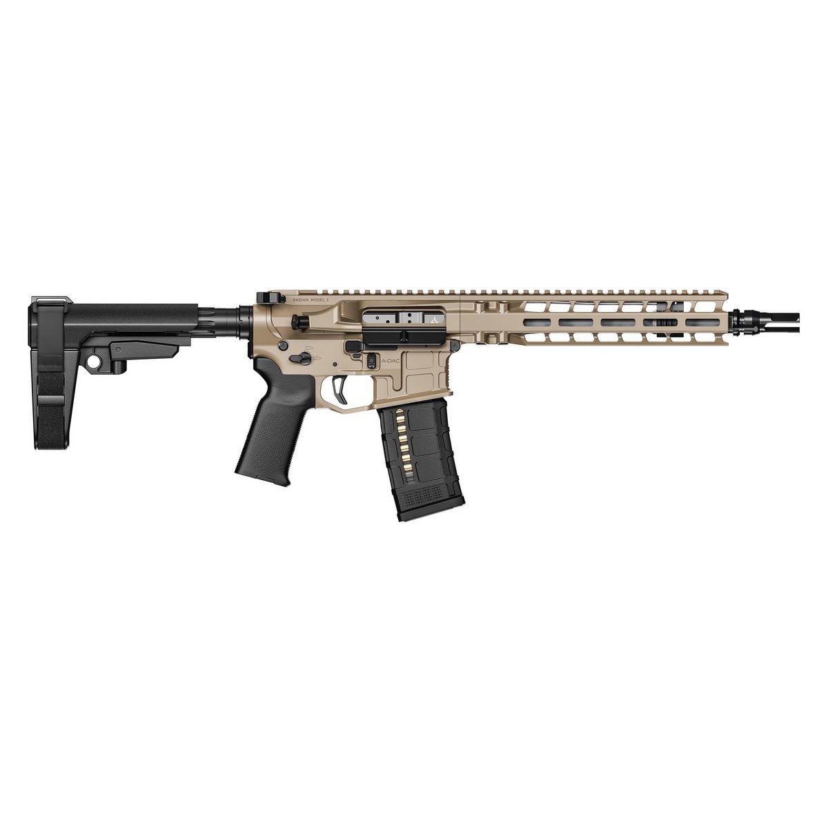Radian Weapons Model 1 .223 Wylde 10.50" AR Pistol, Flat Dark Earth - R0514 - Radian Weapons