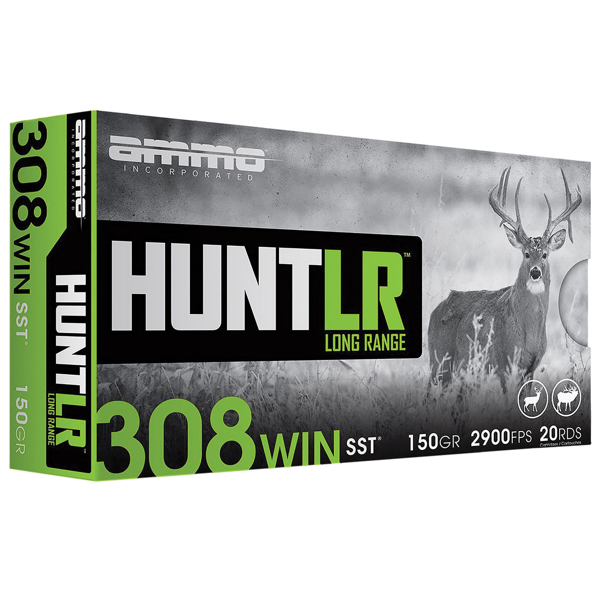 Ammo Inc Hunt Long Range .308 Win 150 gr SST 20rds Rifle Ammo - 308150SSTA20 - Ammo Inc
