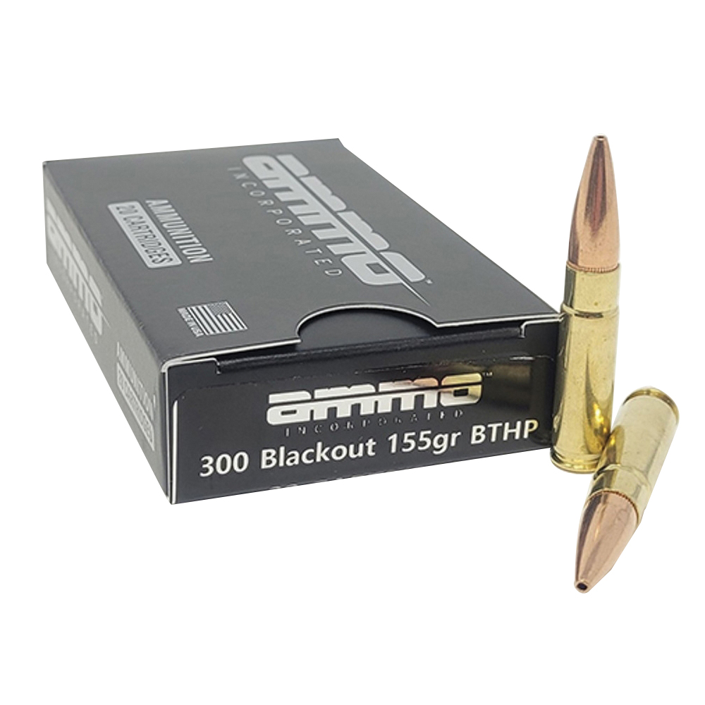 Ammo Inc Match .300 AAC Blackout 115 gr BTHP 20rds Rifle Ammo for Accurate Shooting - 300B155BTHPA20 - Ammo Inc