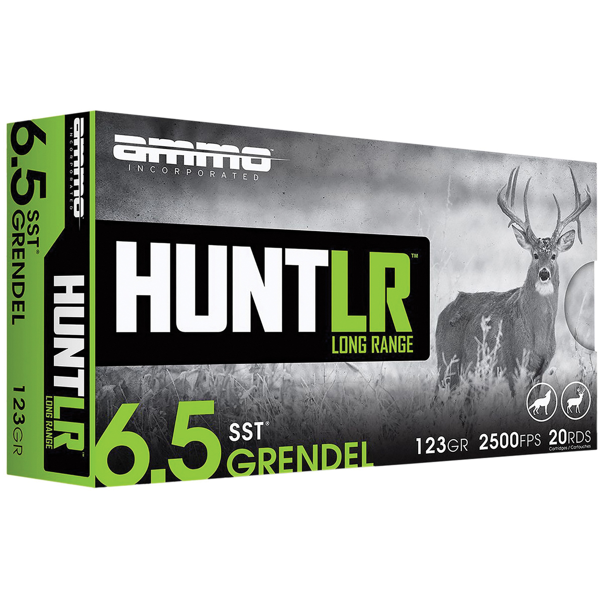 Ammo Inc Hunt Long Range 6.5 Grendel 123 gr SST 20rds Rifle Ammo for Ultimate Precision and Long-Range Hunting - 65GR123SSTA20 - Ammo Inc