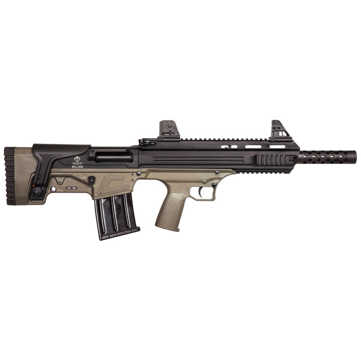 American Tactical Bulldog SGA 20 Gauge 18.50" Bullpup Semi-Auto Shotgun, Tan - American Tactical