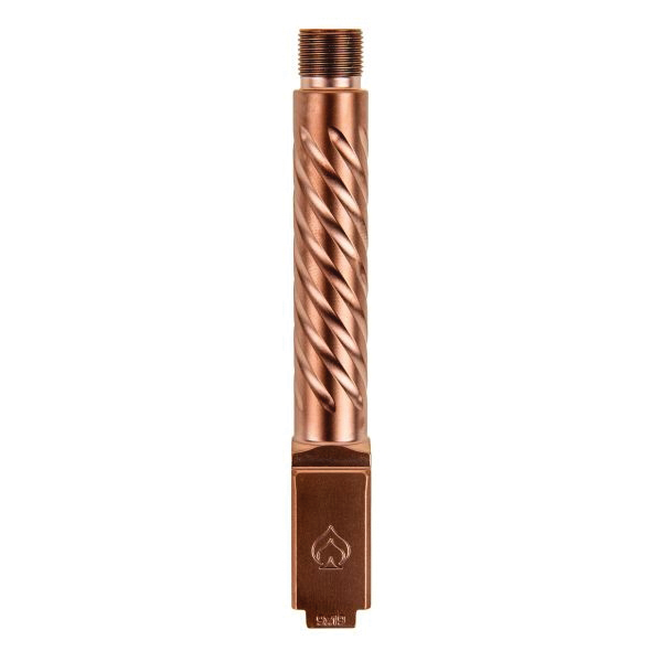 Ballistic Advantage Premium Barrel 9mm 4.50" Fits Glock Gen 3-5 G19, Copper - Premium Copper Barrel - BAPSG195T3R - Ballistic Advantage