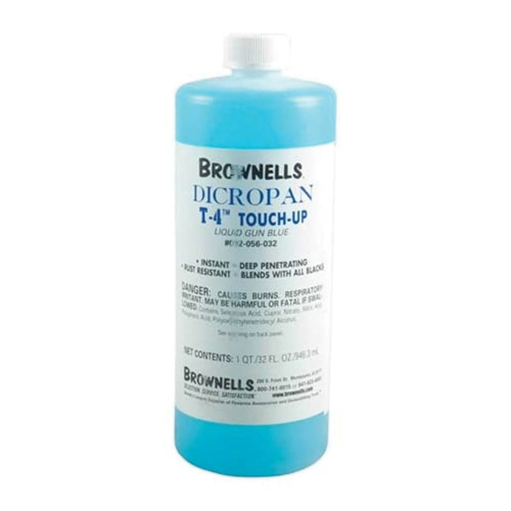 Brownells Dicropan T-4 Touch-Up Liquid Gun Bluing, 32 oz Bottle Blue