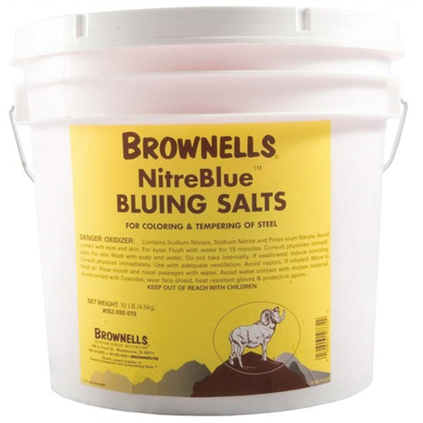 Brownells Nitre Blue Bluing Salt, 10 lb Bucket - Brownells