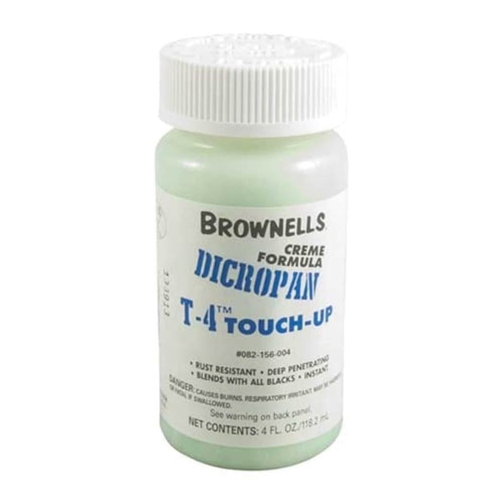 Brownells Dicropan T-4 Creme Gun Bluing Counter Display, 4 oz Bottle White Pack of 12 - Brownells