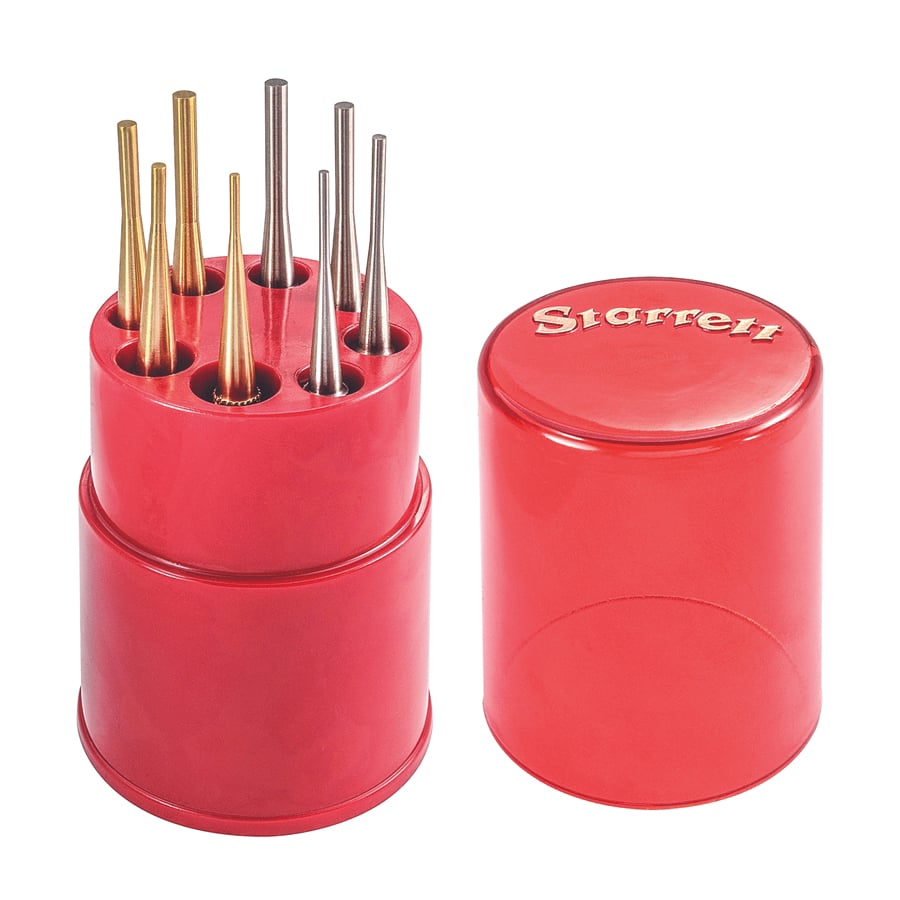 Starrett S565WB 4" 8-Piece Drive Pin Punch Set - Starrett