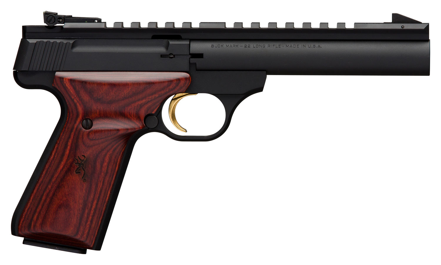 Browning Buck Mark Field Target 22 LR 10 Round Blowback Pistol, Matte Black - 051528490 - Browning