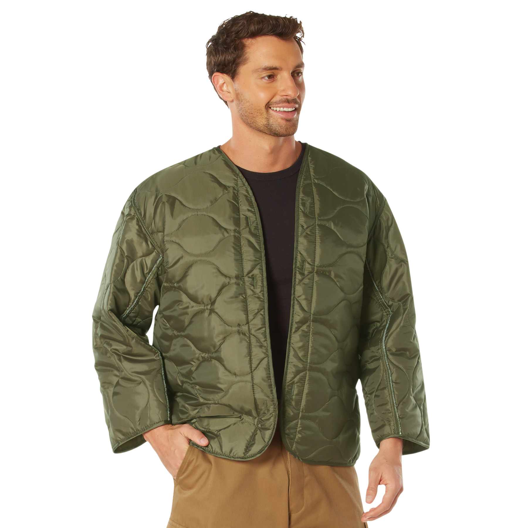 Rothco Rothco M-65 Field Jacket Liner - Olive Drab, Large