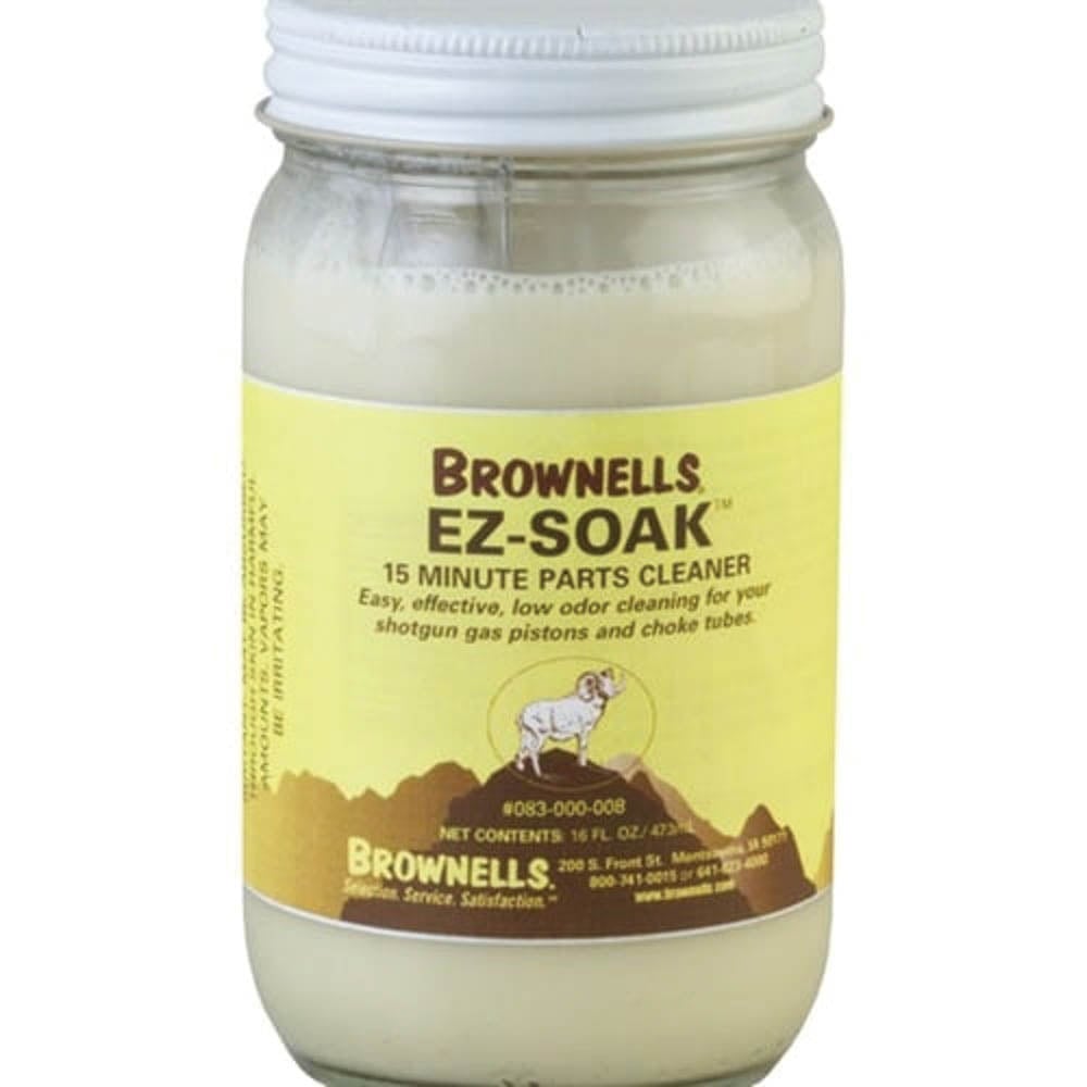 Brownells EZ-SOAK Parts Cleaner, 16 oz Glass Bottle