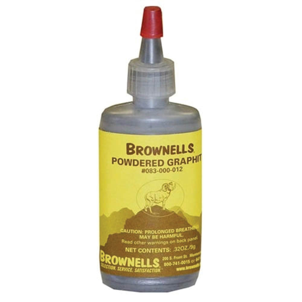 Brownells Powder Graphite, 0.32 oz Applicator Bottle Black