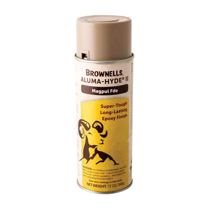 Brownells Aluma-Hyde II Epoxy Based Finish Spray, 12 oz Aerosol Flat Dark Earth