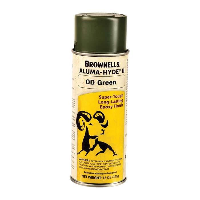 Brownells Aluma-Hyde II Epoxy Based Finish Spray, 12 oz Aerosol OD Green