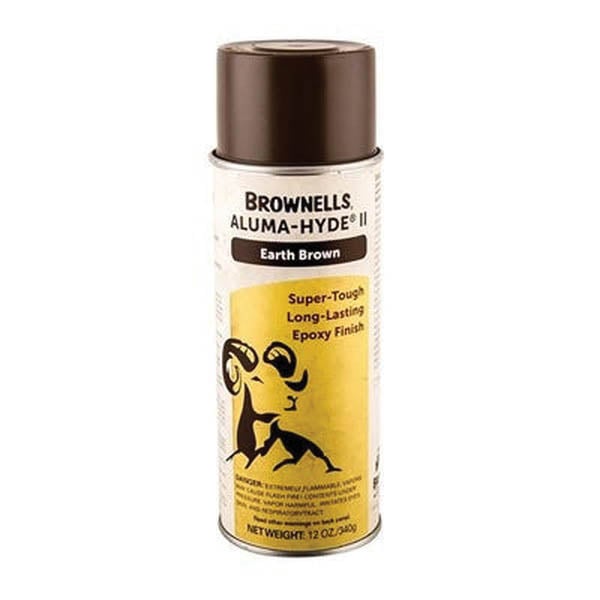Brownells Aluma-Hyde II Epoxy Based Finish Spray, 12 oz Aerosol Earth Brown