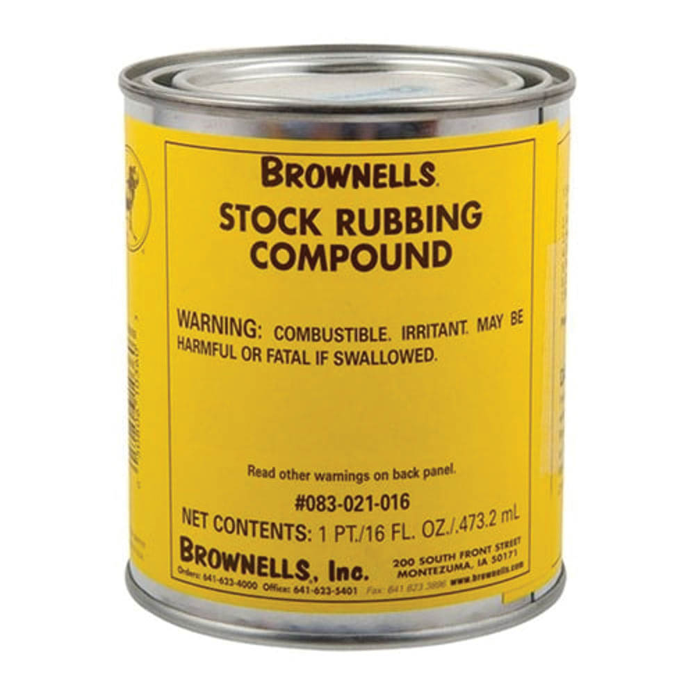 Brownells Original Stock Rubbing Compound, 1 Pint