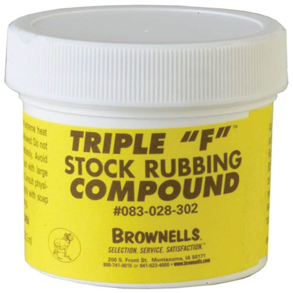 Brownells Triple F Stock Rubbing Compound, 2 oz - Brownells