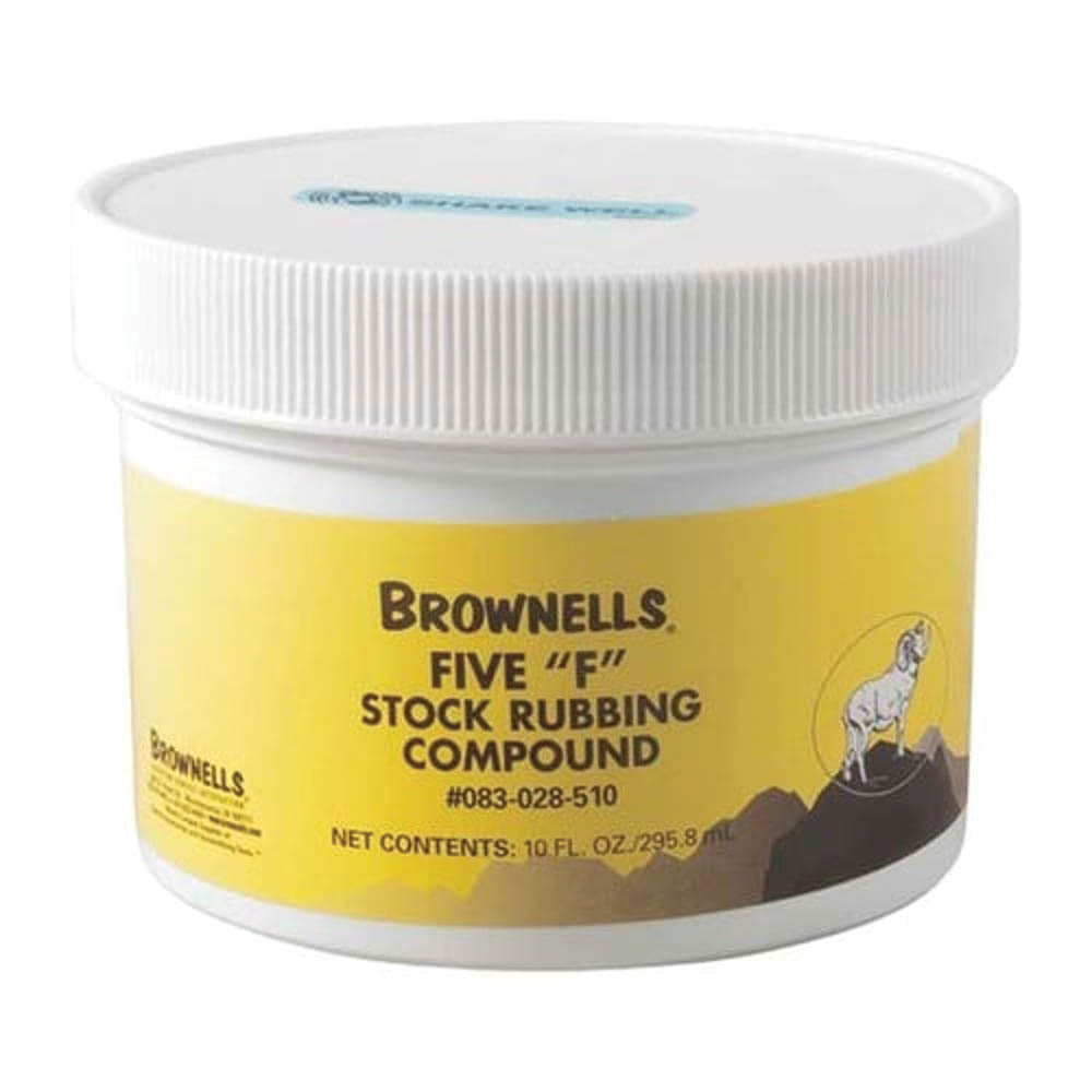 Brownells Five F Stock Rubbing Compound, 10 oz