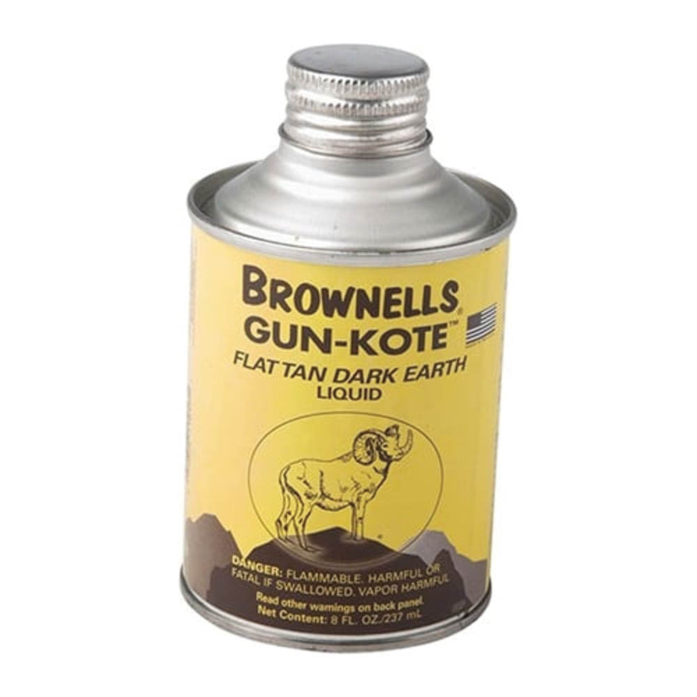 Brownells Gun-Kote Oven Cure Gun Finish, 8 oz Flat Dark Earth