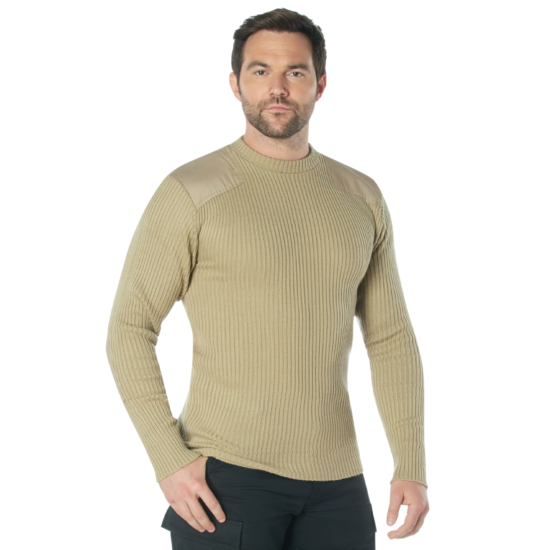 Rothco Rothco Acrylic Commando Sweater - Khaki, X-Large