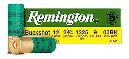 Remington 12ga 2.75" 00 Buck Shotgun Ammunition 25rds - 12B00A - Remington