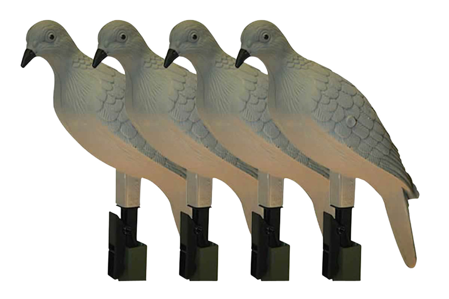 Mojo Outdoors 4-Pack Clip on Decoy, Dove - HW9004 - Mojo Outdoors