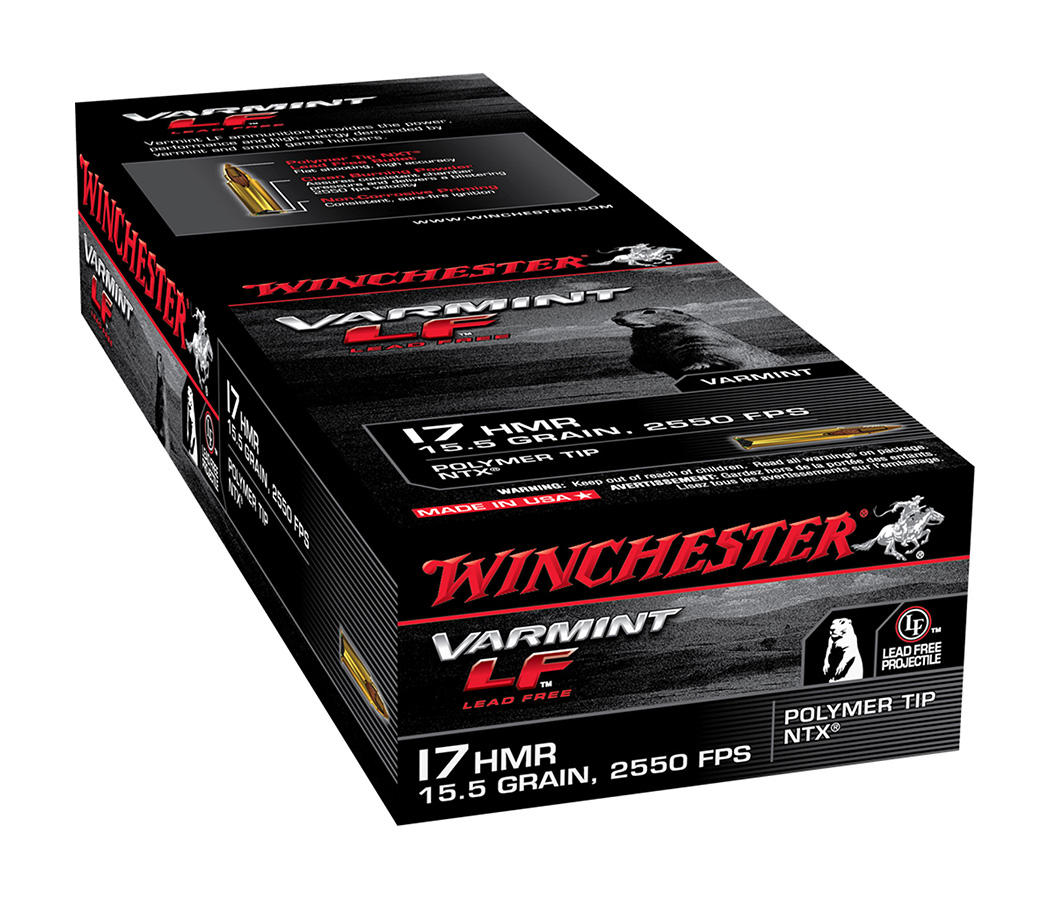 Winchester Varmint LF 17 HMR 15.5 gr NTX Ammo,  50 rds - S17HMR1LF