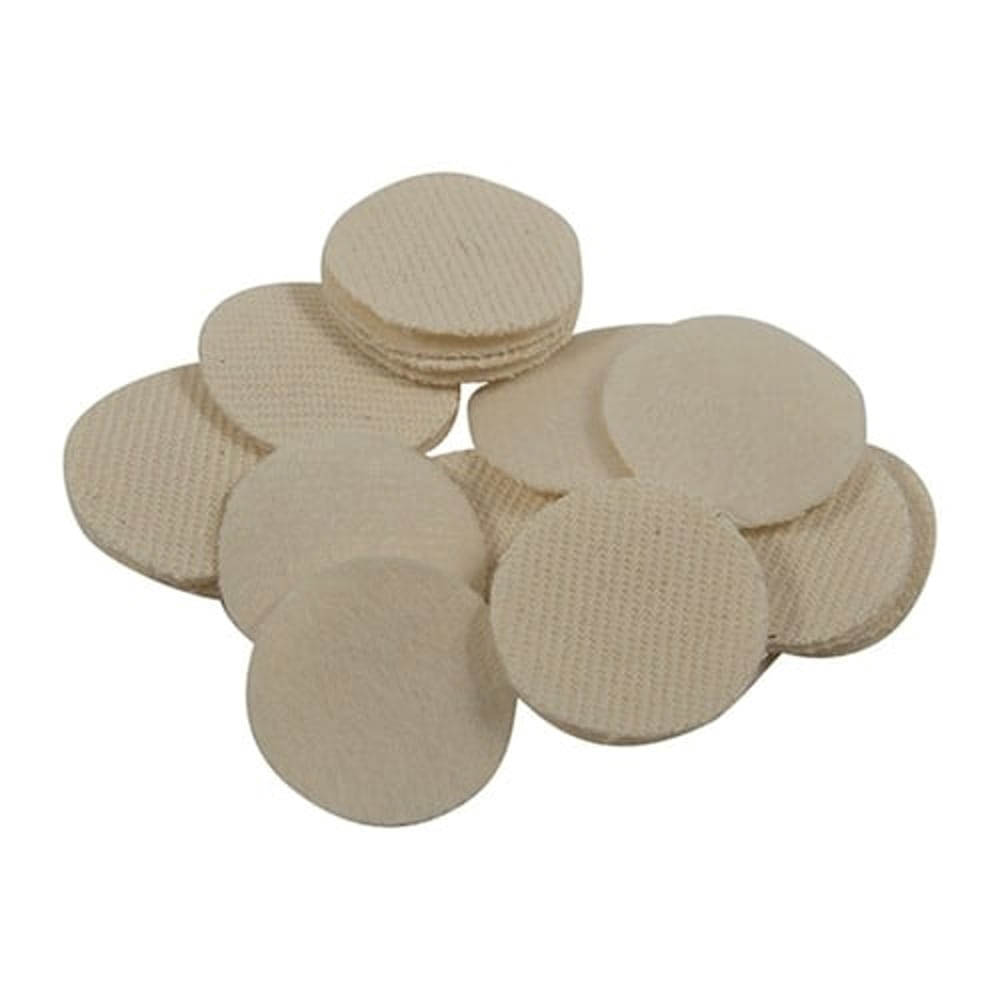Brownells .284 Cal/.25 Cal/7mm 1.13" Heavy-Duty Round Patch, White Pack of 1000