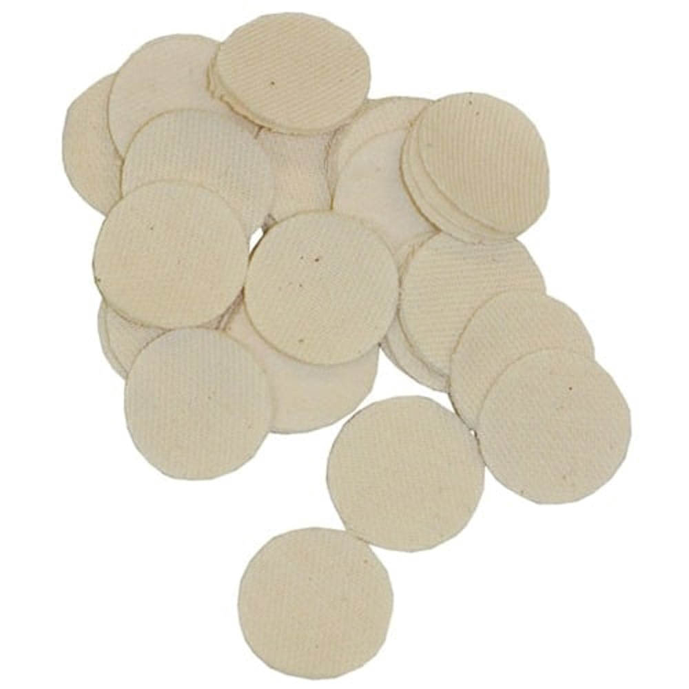 Brownells .35 Cal/.30 Cal 1.25" Heavy-Duty Round Patch, White Pack of 1000