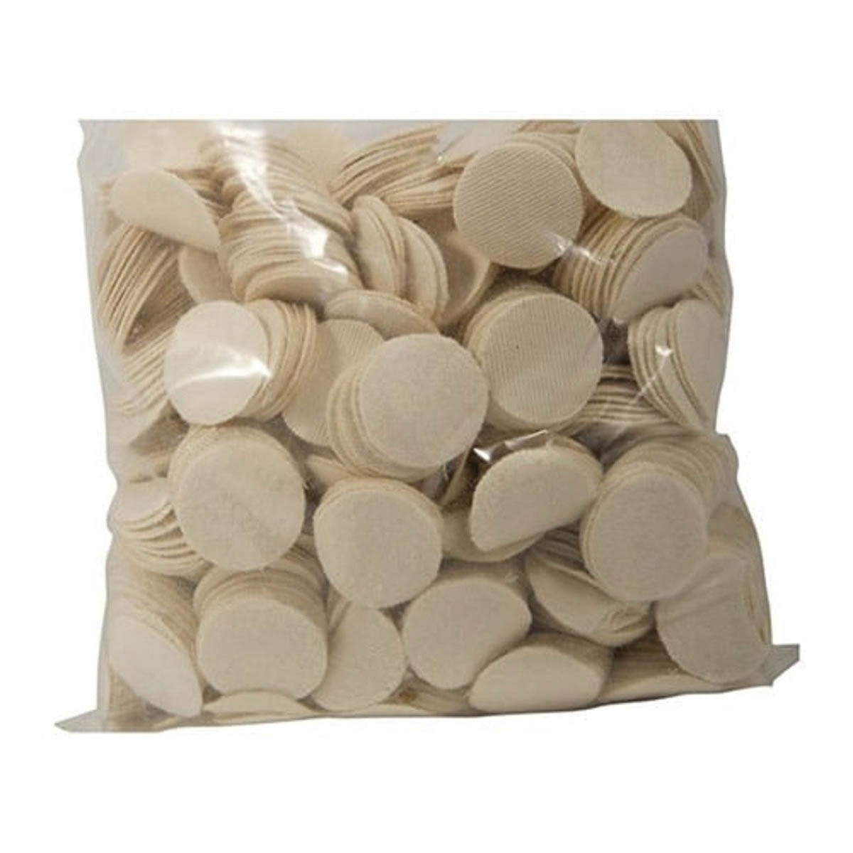 Brownells .40 Cal/.35 Cal 1.50" Heavy-Duty Round Patch, White Pack of 1000