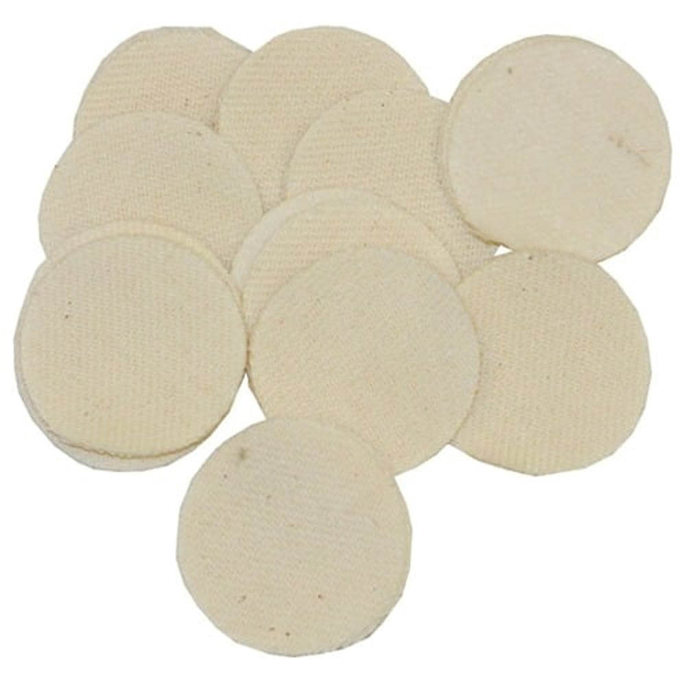 Brownells .40 Cal/.35 Cal 1.50" Heavy-Duty Round Patch, White Pack of 100