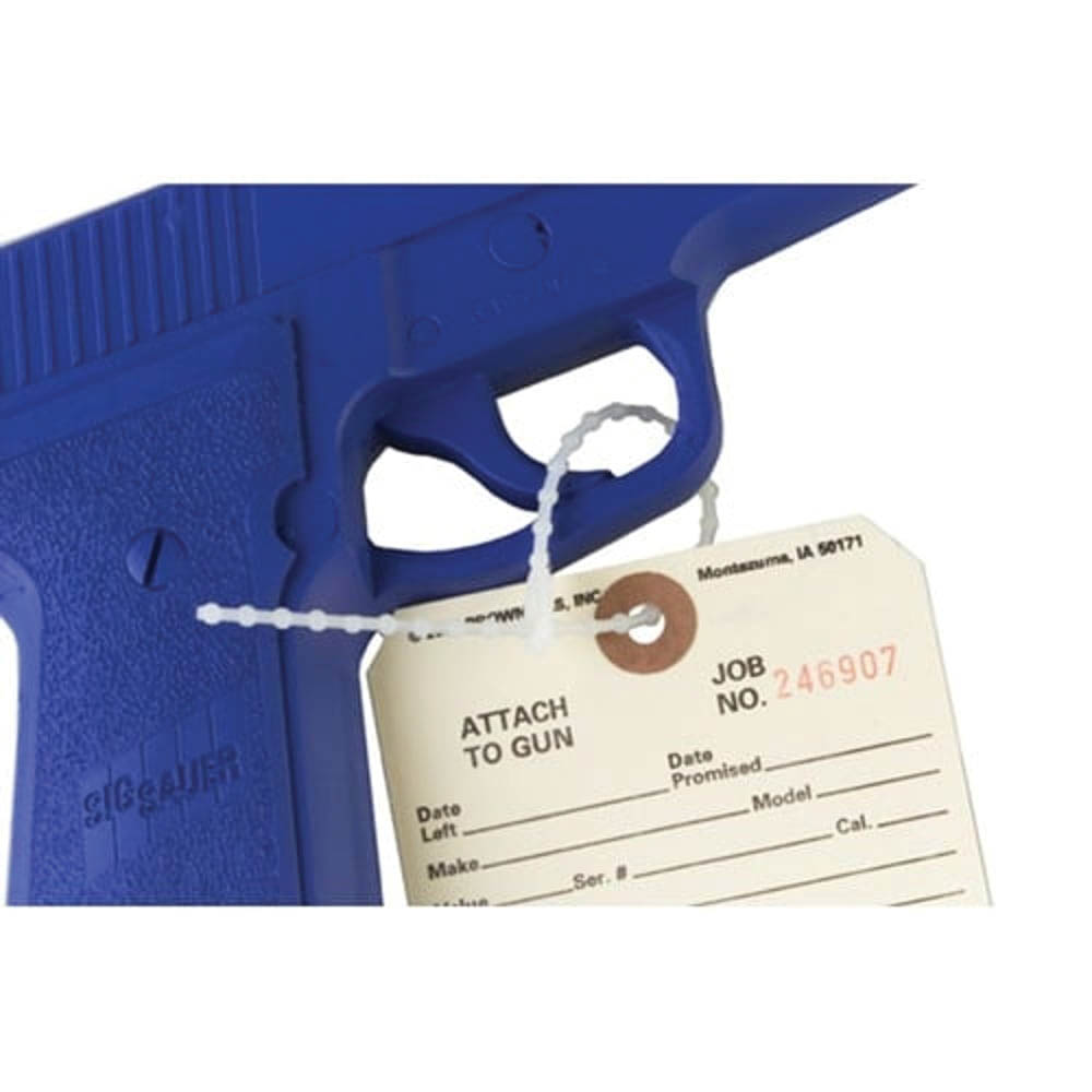 Brownells 6" Removable Gun Tag Tie, Pack of 500