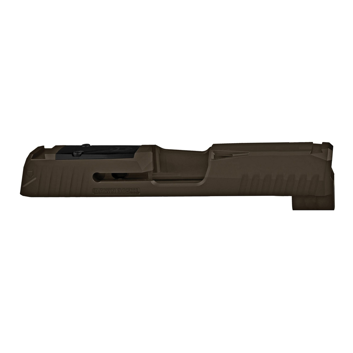 Lone Wolf Arms Dawn 365XL Optic Cut Stripped Slide Fits Sig Sauer P365XL - Modern Slide with Elegant Bronze - LWD-DAWN365XL-OC-ORB - Lone Wolf
