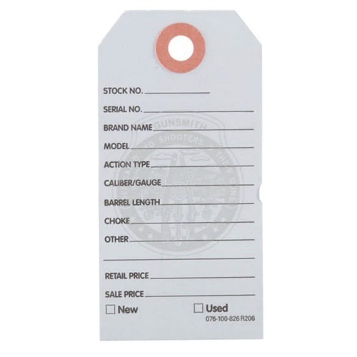 Brownells 3.75" x 1.88" Gun Price Tag, Light Blue Pack of 500