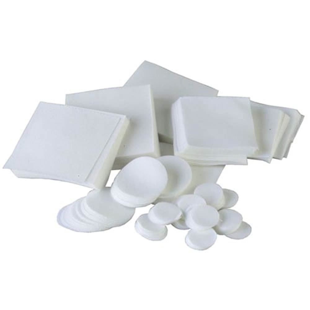 Brownells .17 Cal/.20 Cal 0.75" Round Twill Patch, White Pack of 1000