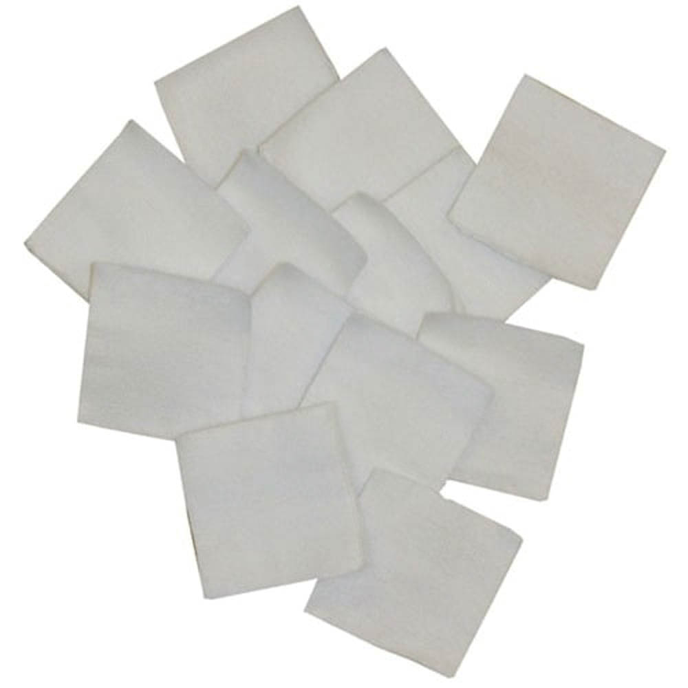 Brownells .270 Cal/.22 Cal/6.8mm 1.38" x 1.38" Square Patch, White Pack of 1000