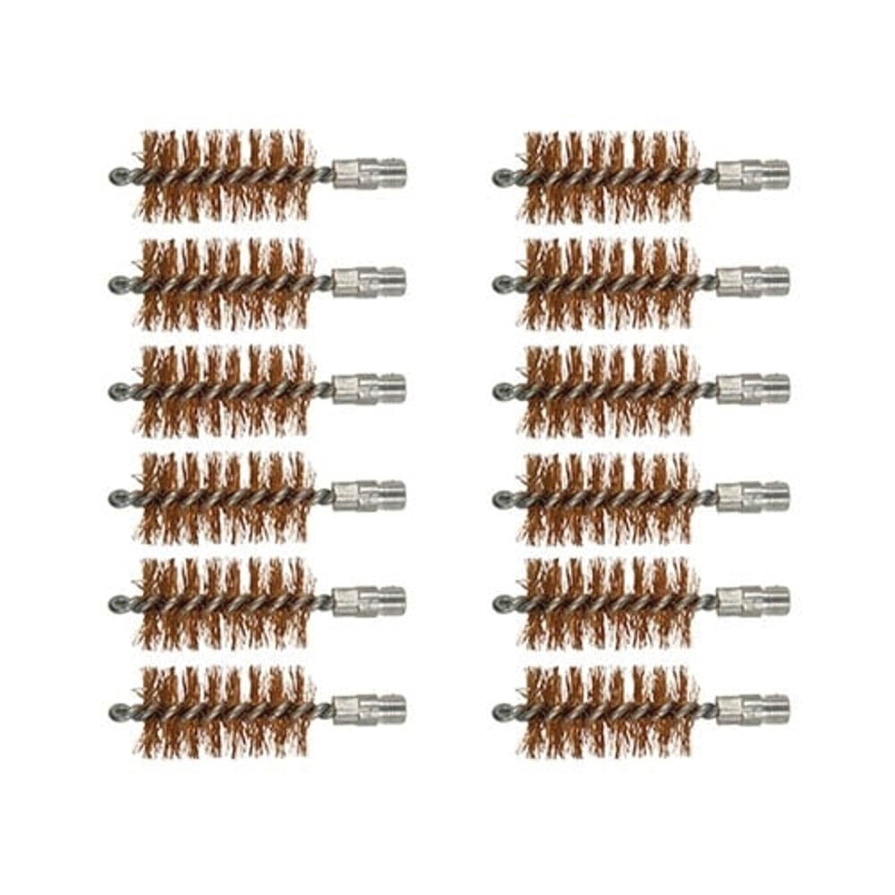 Brownells 10 Gauge 5/16-27 Male Double-Tuff Bronze Bore Brush, Pack of 12